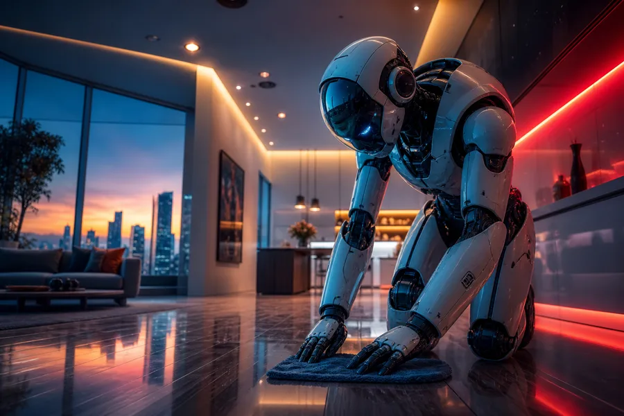 AI Robot Assistant In Modern Home Robots Wallpaper 8 4K 6