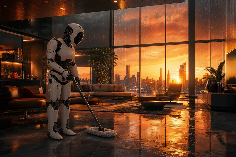 AI Robot Assistant In Modern Home Robots Wallpaper 8 4K 7