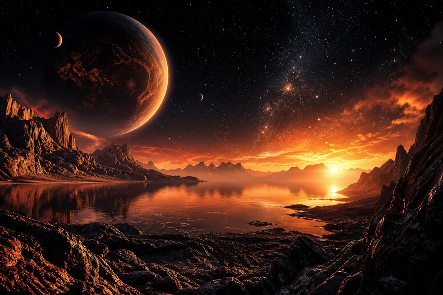 Alien Planet Landscape Space Wallpaper 7 4K 10