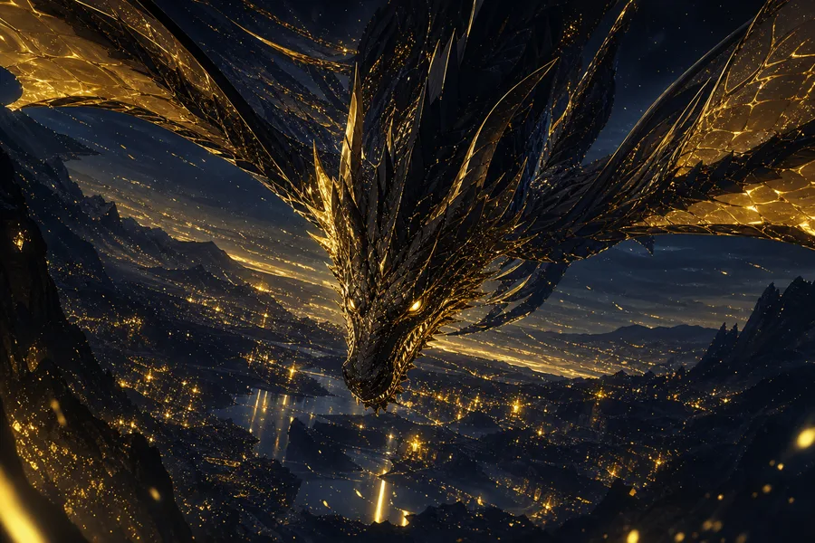 Anime Dragon Flying Over Valley Anime Wallpaper 7 4K 10