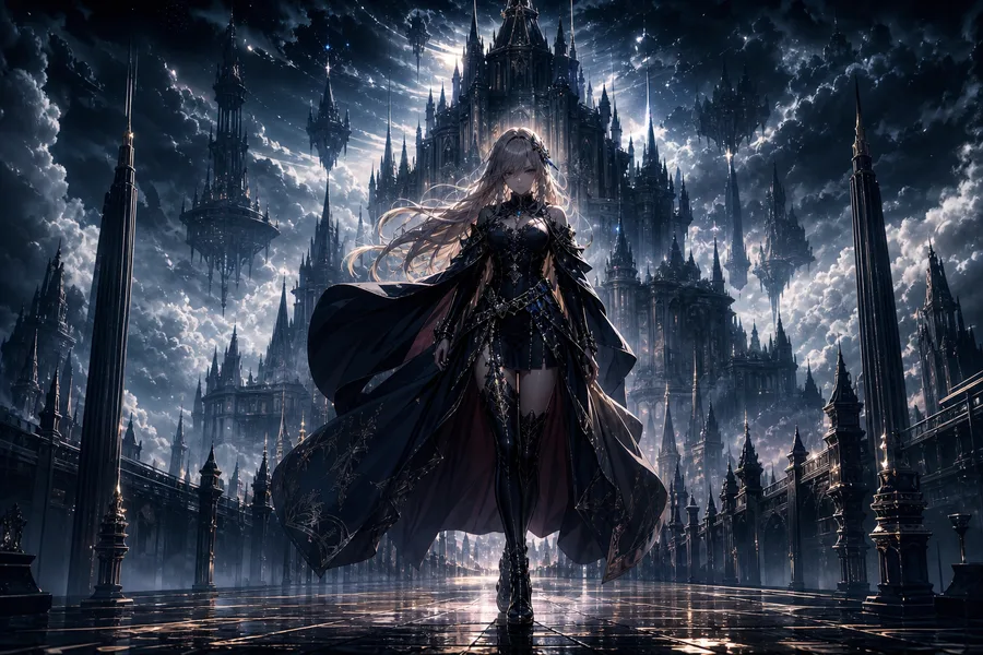 Anime Fantasy Castle Floating In Clouds Anime Wallpaper  12 4K