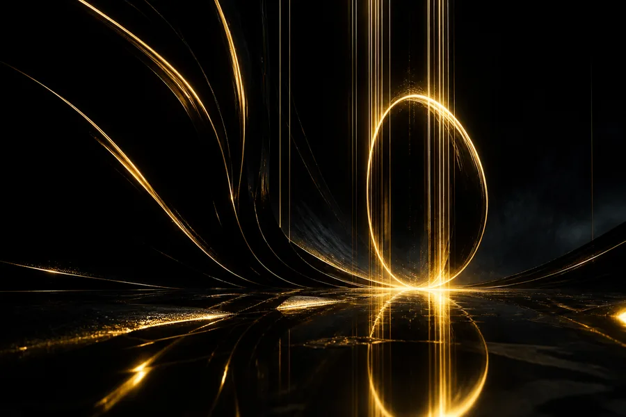 Black Amoled Neon Abstract Lines Amoled Wallpaper 9 4K 2