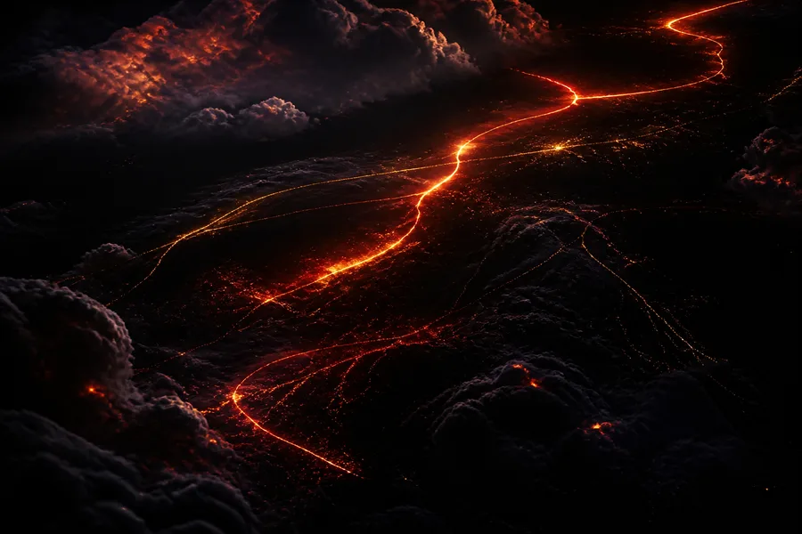 Black Amoled Neon Abstract Lines Amoled Wallpaper 9 4K 4