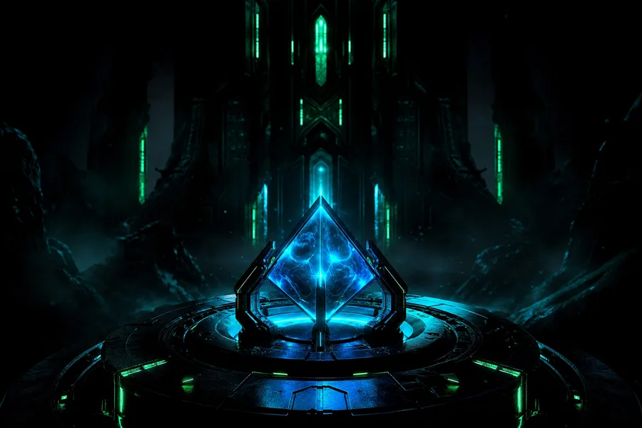 Black Background Blue Neon Shape Amoled Wallpaper  6 4K