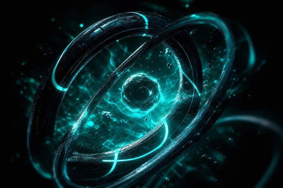 Black Background Blue Neon Shape Amoled Wallpaper 6 4K 3