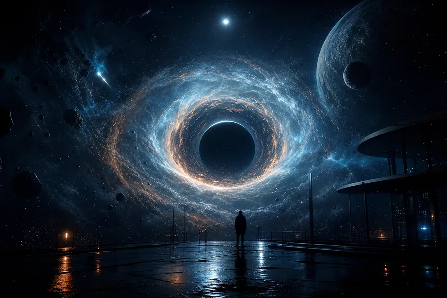 Black Hole Horizon Cinematic Space Wallpaper 3 4K 10