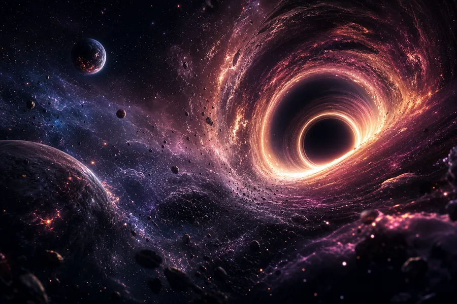 Black Hole Horizon Cinematic Space Wallpaper  3 4K