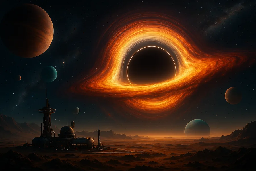 Black Hole Horizon Cinematic Space Wallpaper 3 4K 2