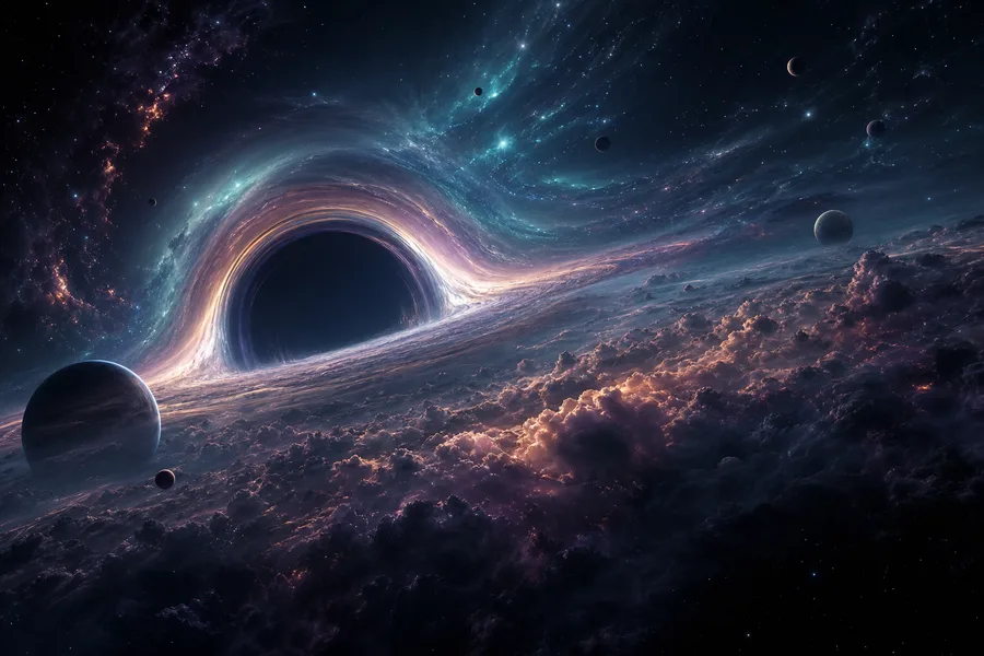 Black Hole Horizon Cinematic Space Wallpaper 3 4K 8
