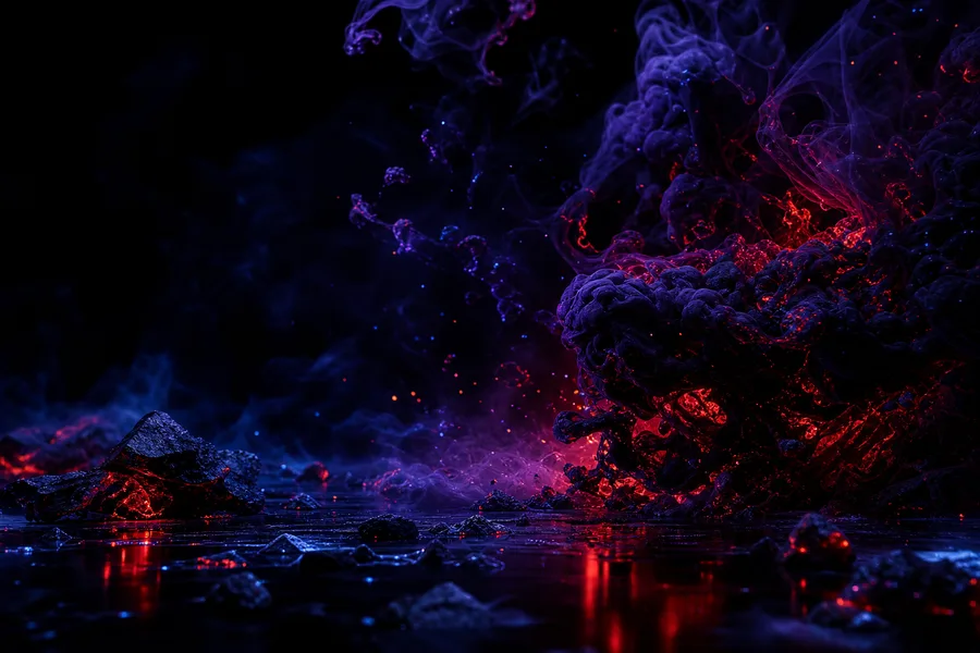 Black Purple Smoke Abstract Amoled Wallpaper 3 4K 5