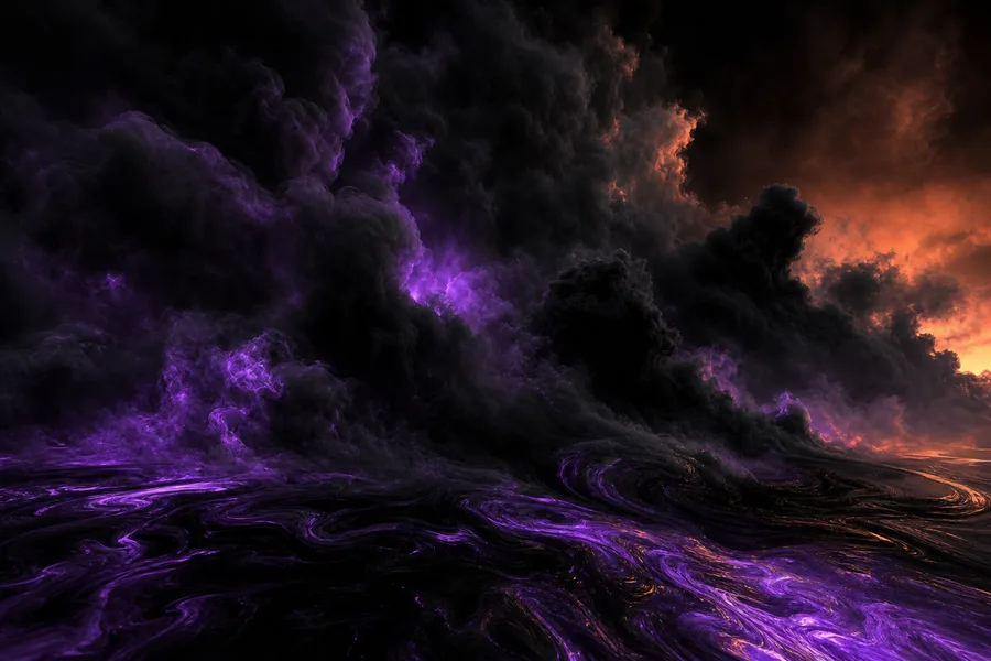Black Purple Smoke Abstract Amoled Wallpaper 3 4K 6