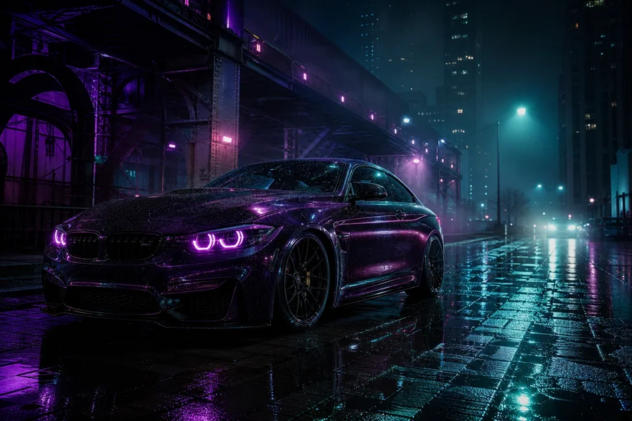 Bmw M Car Night Street Photography Cars Wallpaper 6 4K 10
