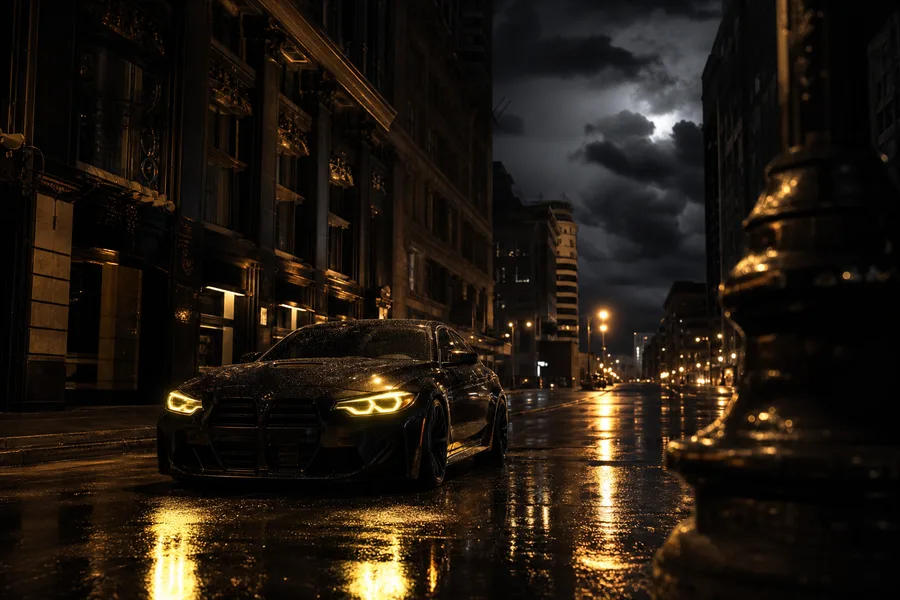 Bmw M Car Night Street Photography Cars Wallpaper 6 4K 7