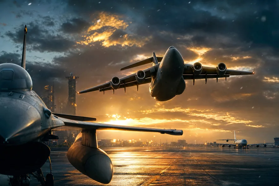 Cargo Airplane Taking Off During Golden Hour Airplanes Wallpaper 5 4K 10