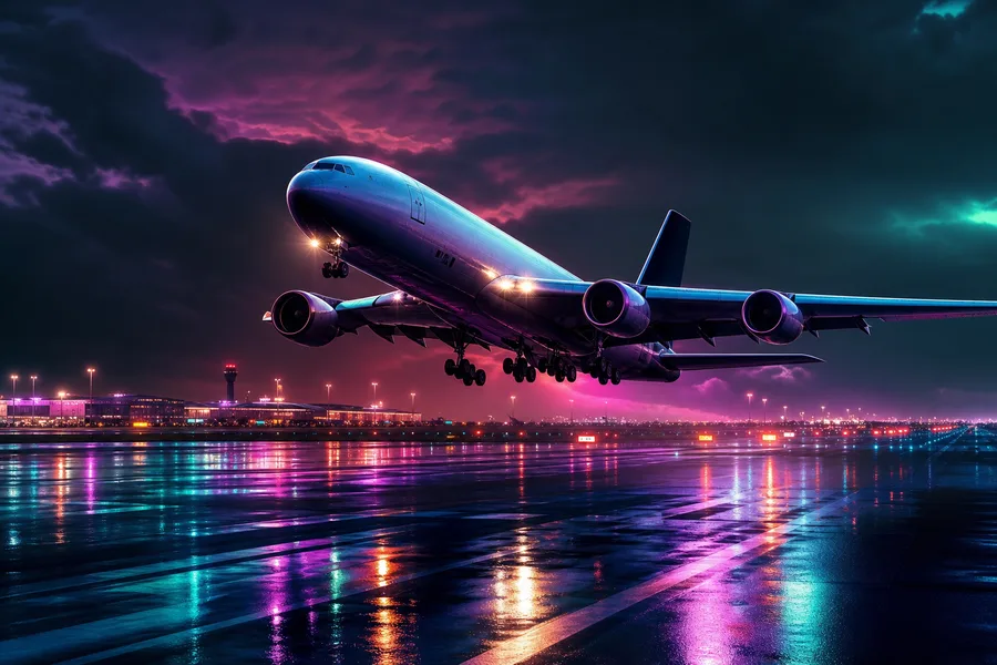 Cargo Airplane Taking Off During Golden Hour Airplanes Wallpaper 5 4K 6