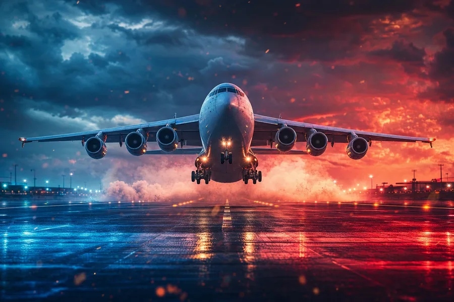 Cargo Airplane Taking Off During Golden Hour Airplanes Wallpaper 5 4K 8
