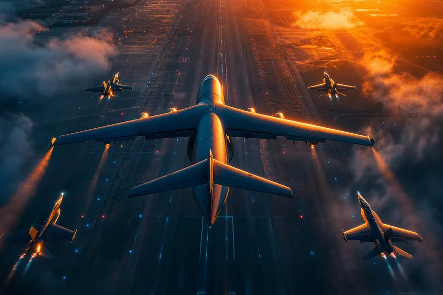 Cargo Airplane Taking Off During Golden Hour Airplanes Wallpaper 5 4K 9