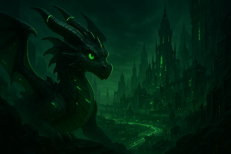 Cartoon Dragon Flying Over Mountains Cartoon Wallpaper 20 4K