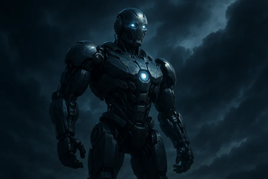Cybernetic Robot In Dark Laboratory Robots Wallpaper 15 4K