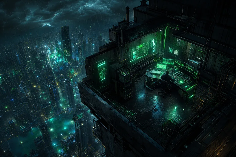 Cyberpunk Hacker Room With Neon Screens Cyberpunk Wallpaper 3 4K 16