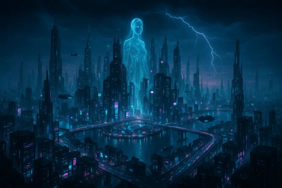 Cyberpunk Hacker Room With Neon Screens Cyberpunk Wallpaper 3 4K 3
