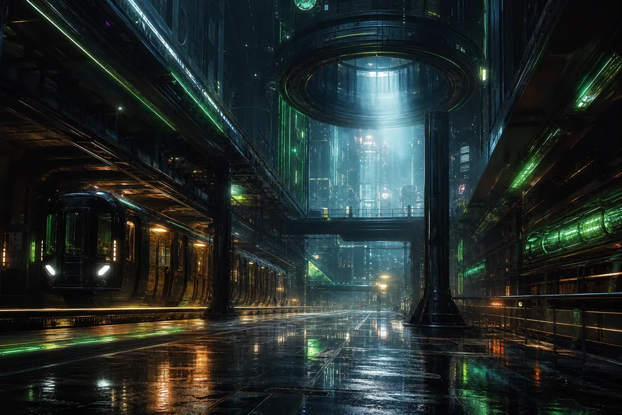 Cyberpunk Subway Station Cyberpunk Wallpaper 10 4K 2