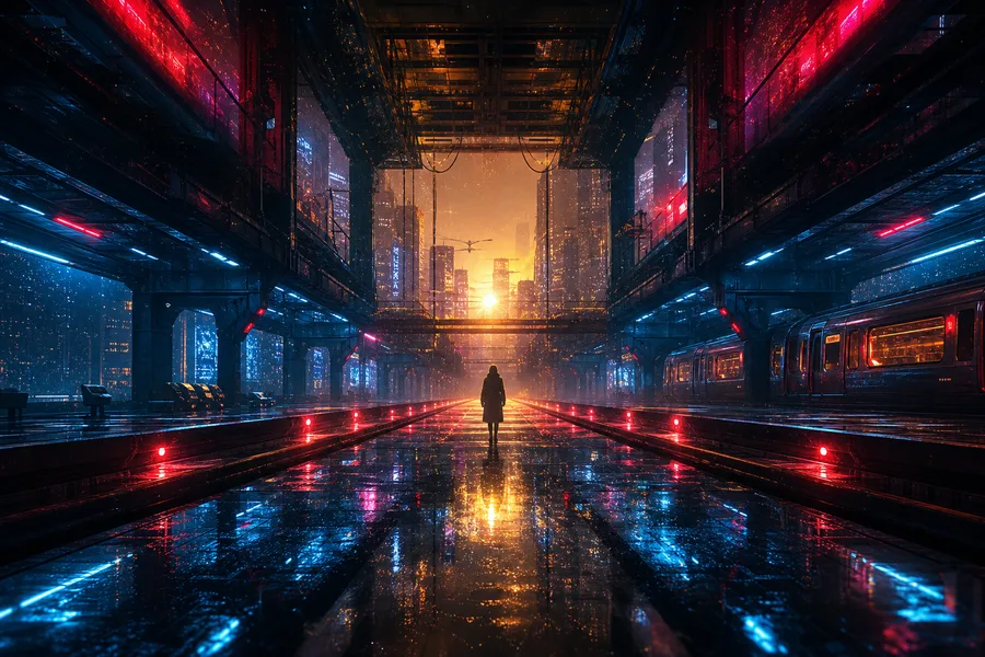 Cyberpunk Subway Station Cyberpunk Wallpaper 10 4K 5