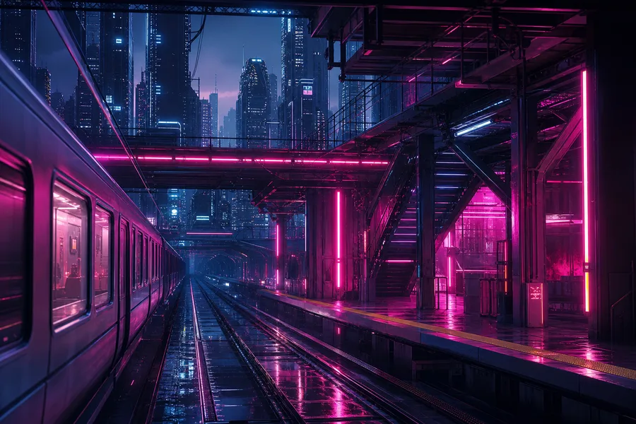 Cyberpunk Subway Station Cyberpunk Wallpaper 10 4K