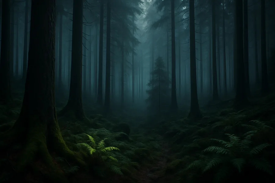 Dark Forest Fog Nature Wallpaper 2 4K