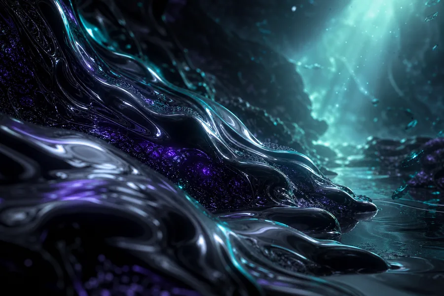 Dark Liquid Metal Abstract Amoled Wallpaper 5 4K 3