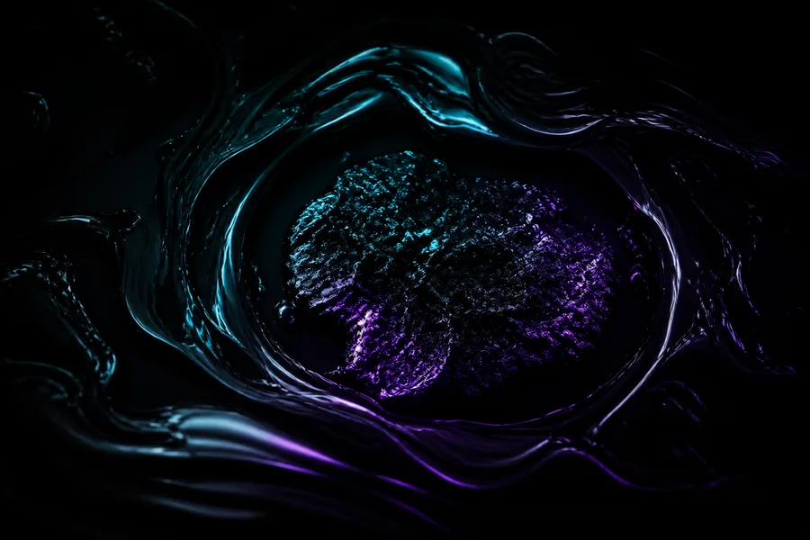 Dark Liquid Metal Abstract Amoled Wallpaper 5 4K 7