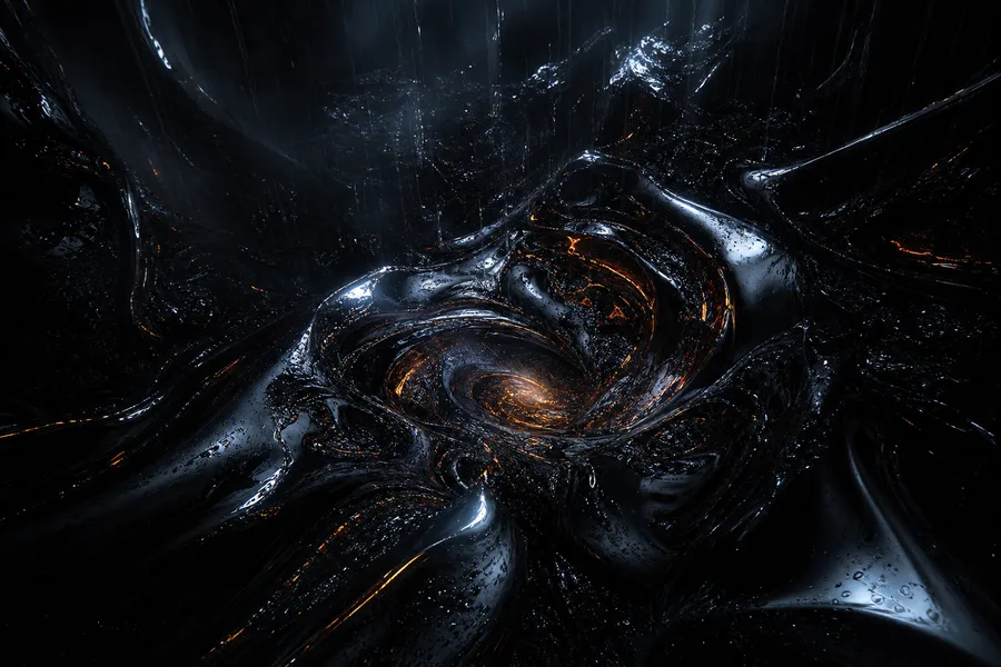 Dark Liquid Metal Abstract Amoled Wallpaper  5 4K