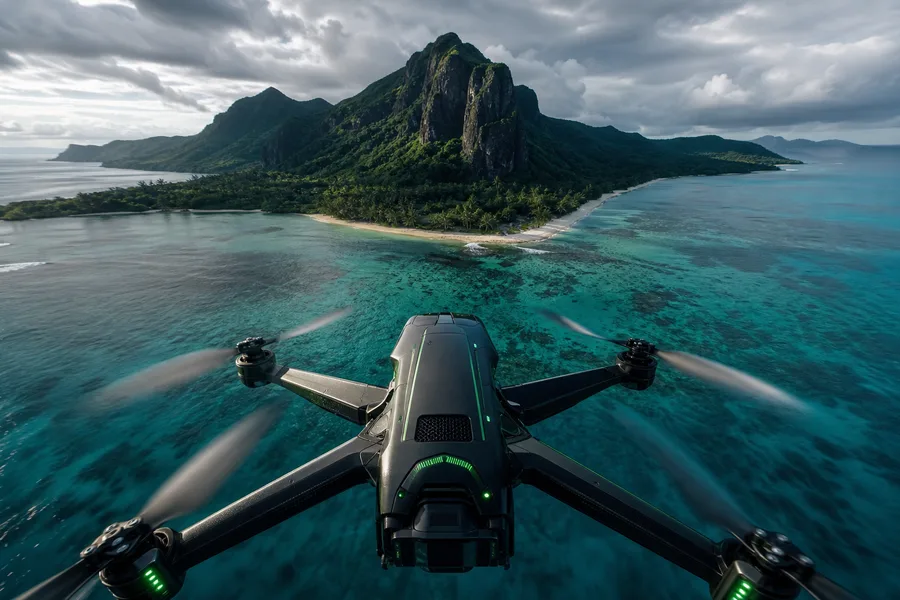 Drone View Tropical Island Drone Wallpaper 7 4K