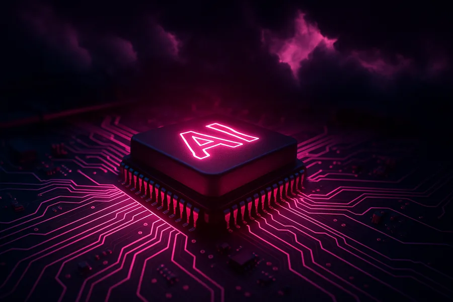 Electronics Lab With Oscilloscope And Neon Lights Electronics Wallpaper 11 4K