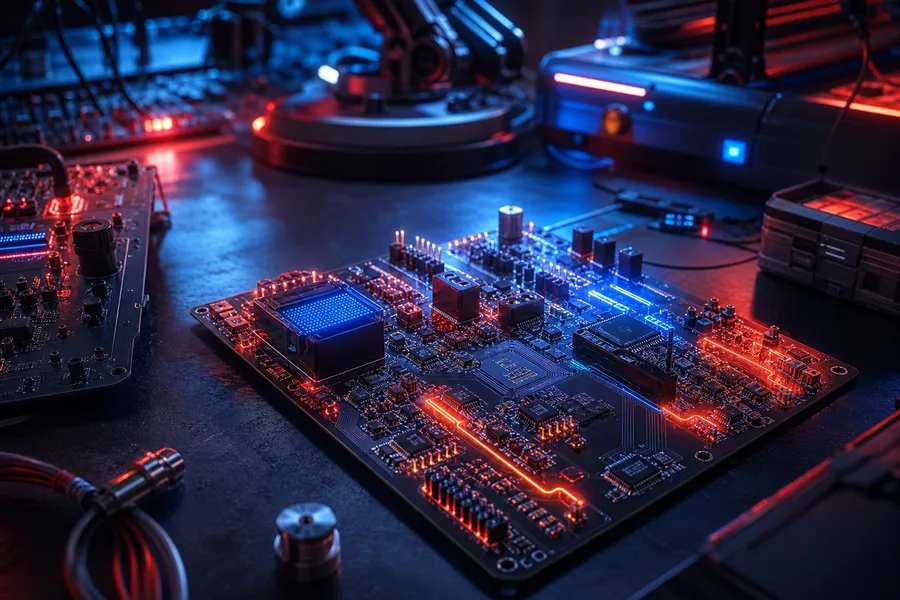 Engineering Desk With PCB Prototypes Electronics Wallpaper 7 4K 3