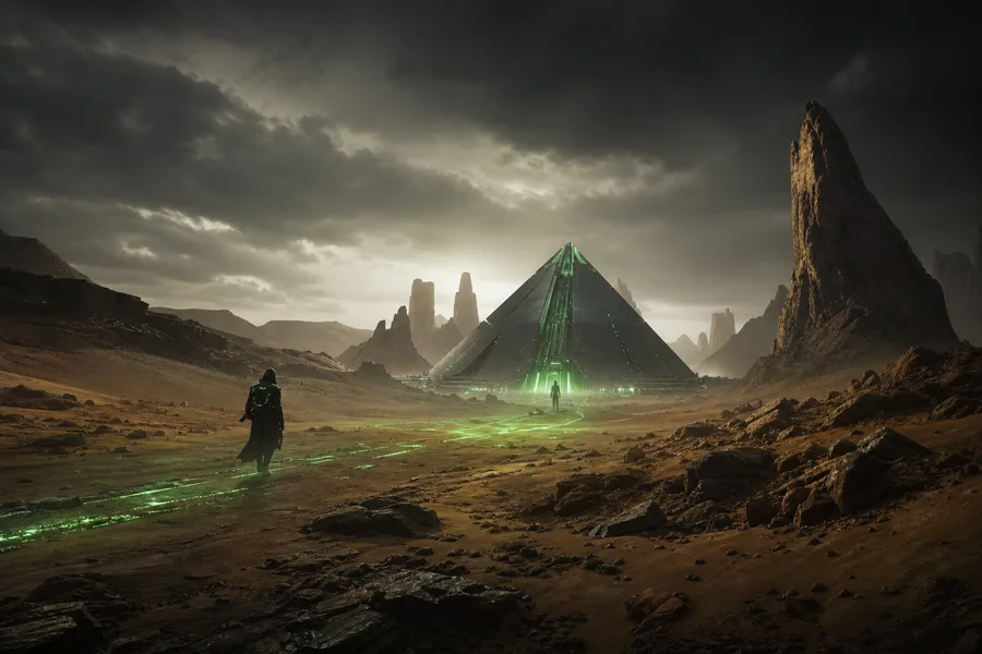 Epic Adventure Desert Scene With Dramatic Clouds Movie Wallpaper 7 4K 6