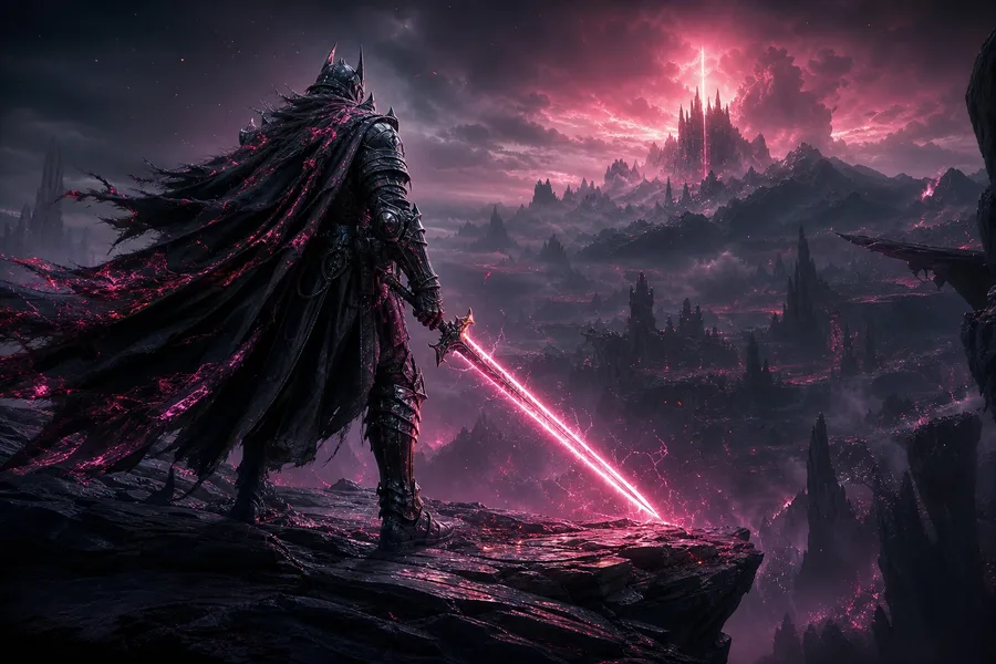 Epic Fantasy Warrior With Glowing Sword Gaming Wallpaper 2 4K 2
