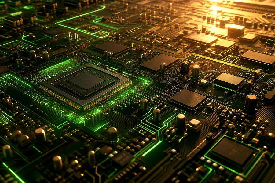 Futuristic Circuit Board Macro Shot Electronics Wallpaper 1 4K 14