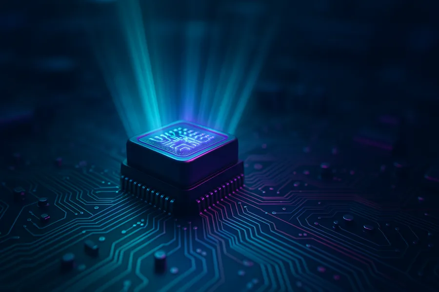 Futuristic Circuit Board Macro Shot Electronics Wallpaper 9 4K