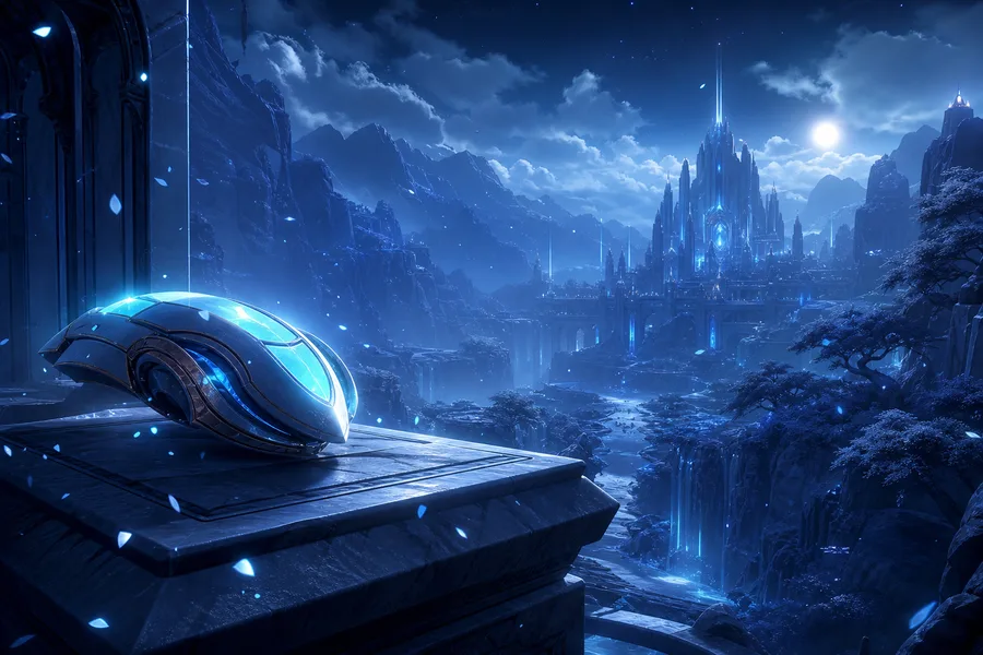 Futuristic Gaming Setup With RGB Lighting Gaming Wallpaper  1 4K