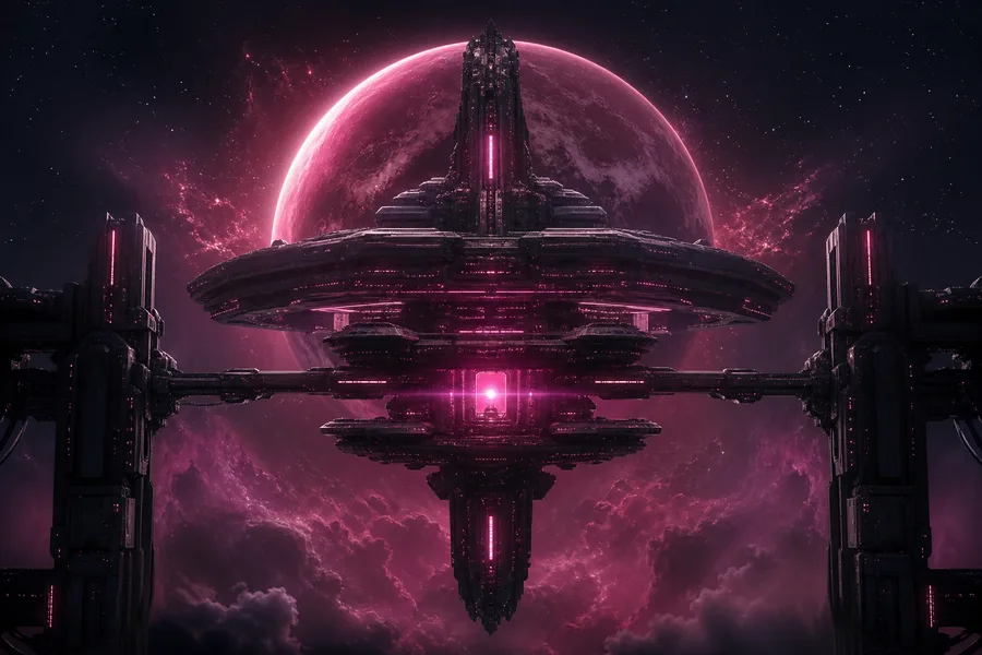 Futuristic Space Station Deep Space Cinematic Wallpaper Movie Wallpaper 3 4K 3