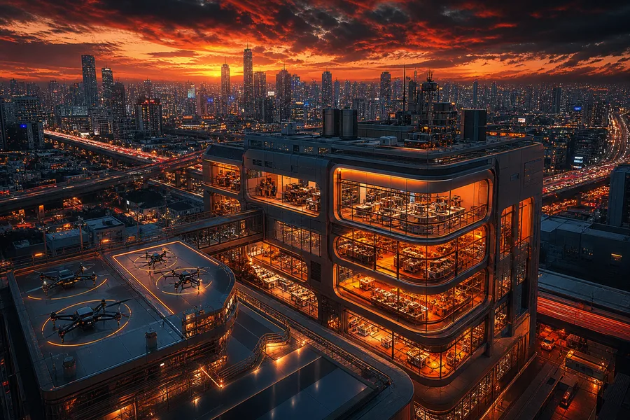 Futuristic Tokyo Street At Night Hamster-Robotics Wallpaper 2 4K 4
