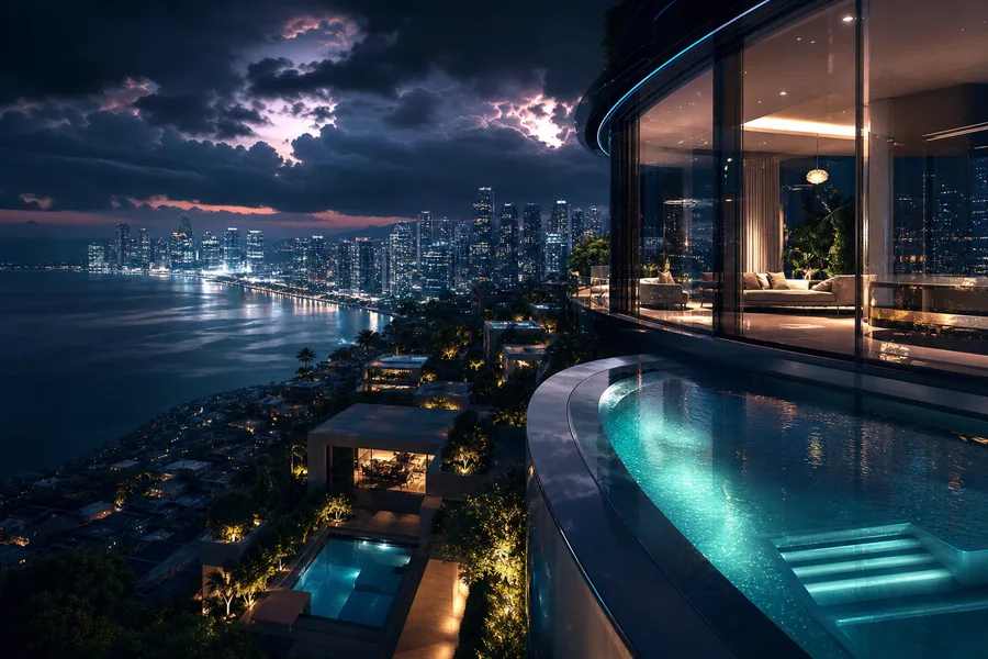 Futuristic Tokyo Street At Night Luxury-Villas Wallpaper 2 4K 2
