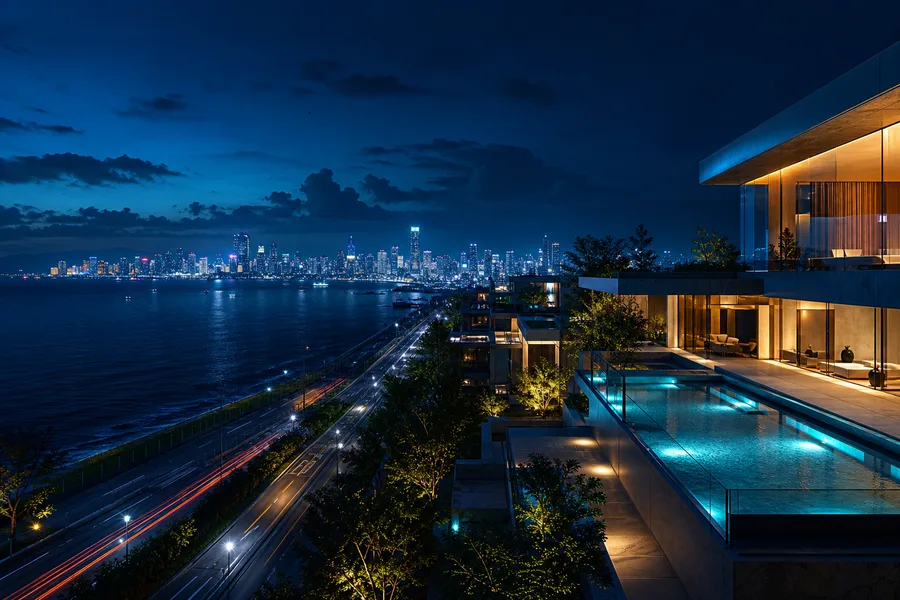 Futuristic Tokyo Street At Night Luxury-Villas Wallpaper 2 4K 3
