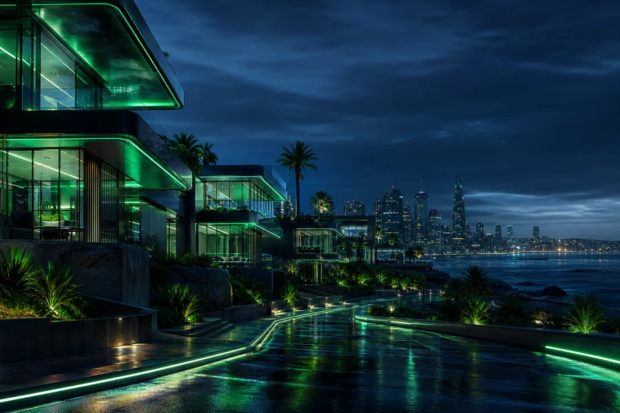 Futuristic Tokyo Street At Night Luxury-Villas Wallpaper 2 4K 5