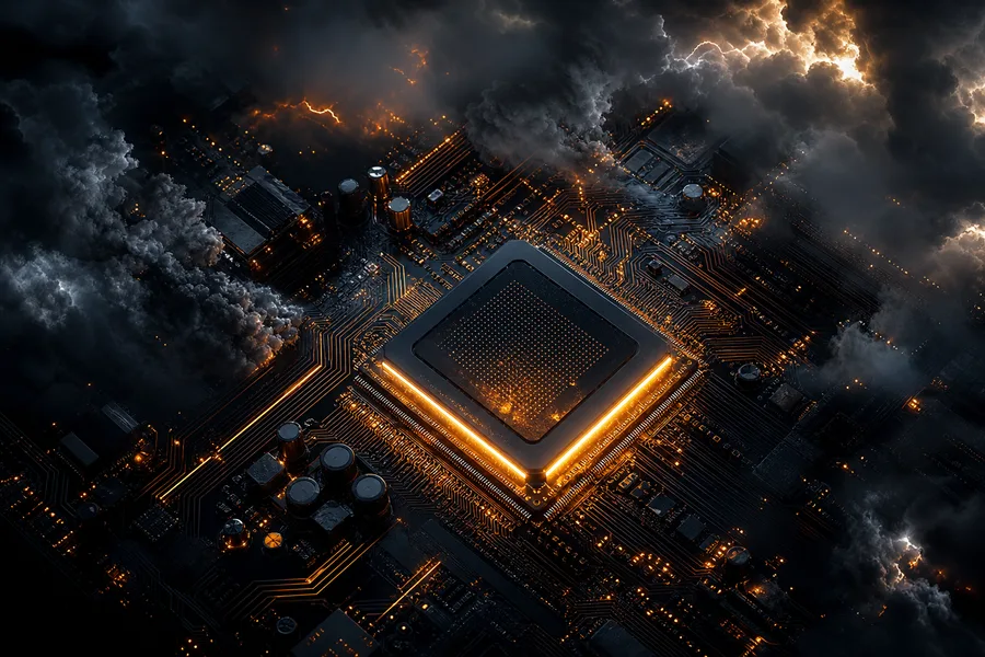 High Tech Motherboard Abstract Closeup Electronics Wallpaper 5 4K 14