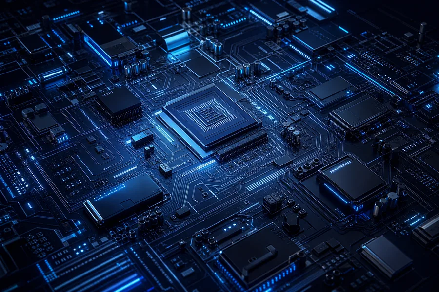 High Tech Motherboard Abstract Closeup Electronics Wallpaper  5 4K