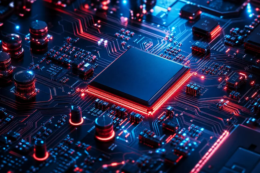 High Tech Motherboard Abstract Closeup Electronics Wallpaper  5 4K