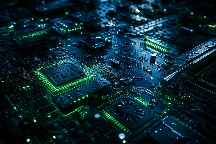 High Tech Motherboard Abstract Closeup Electronics Wallpaper 5 4K 9