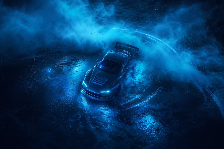 Jdm Drift Car Neon Smoke Cars Wallpaper  7 4K